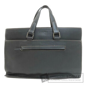 Loewe Heritage tote bag embossed black leather